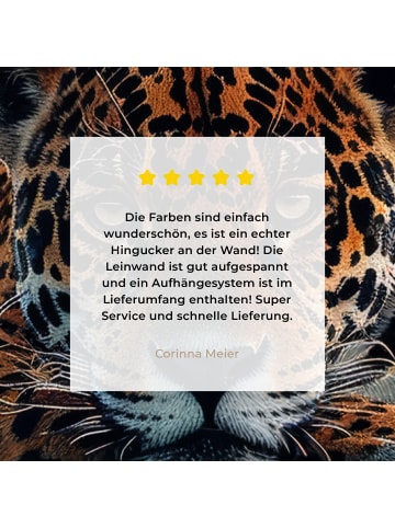 MuchoWow Leinwand bilder Jaguar (BxH)