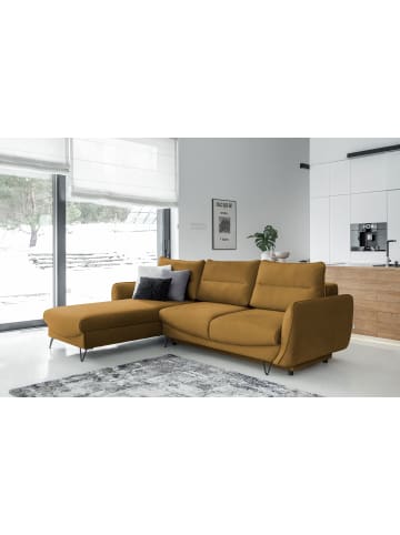 MF Design Sonic Recamiere Links in Amber -  (L) 276 x (B) 276 x (H) 100 cm