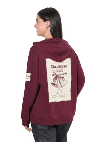 Ulla Popken Sweatshirt in weinrot