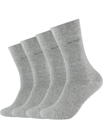 camano Unisex-Socken 4 Paar ca-soft in grau