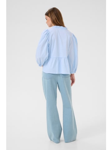 Karen By Simonsen Langarm-Bluse KBZuma in Pearl Blue