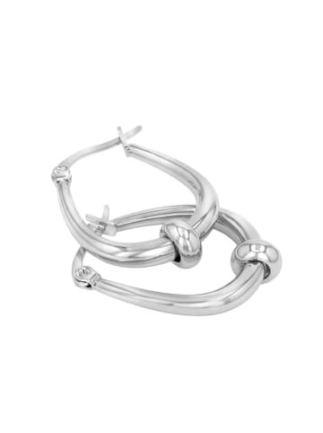 Noelani Creolen Edelstahl, IP gold in silber