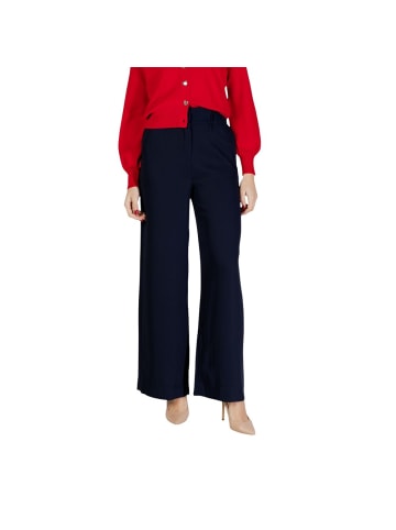 Blau Polyester Freizeithose