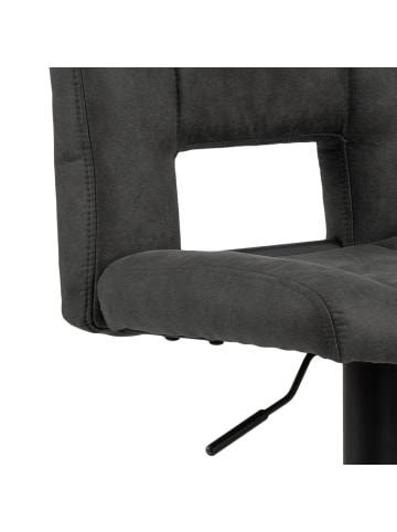 ebuy24 Barhocker Syra Dunkelgrau 2er Set