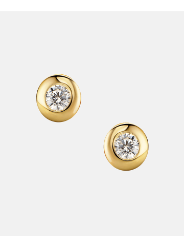 Diamant L'éternel Ohrringe aus 585 Gelbgold