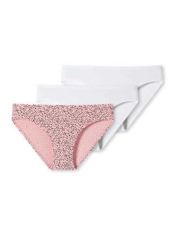 Schiesser Slip Teens Girls 95/5 Organic Cotton in Weiß/Pink