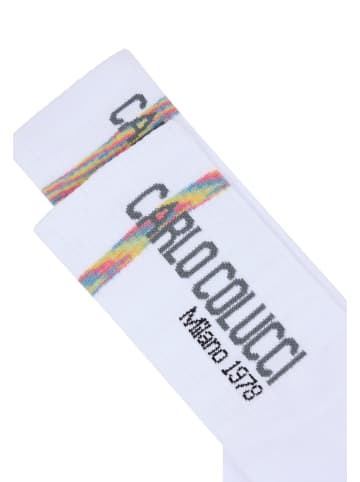 Carlo Colucci Sportsocken Dian in Weiß