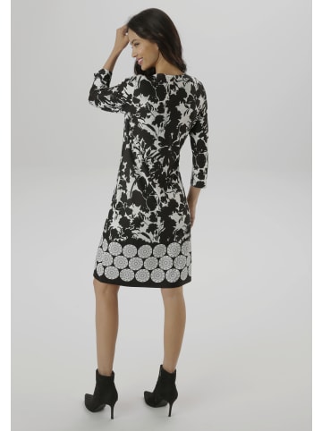 Aniston SELECTED Jerseykleid in schwarz-wollweiß