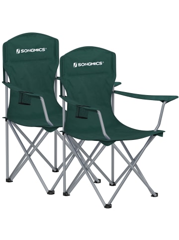 SONGMICS 2er-Set: Campingstuhl Sandy in Grün - (B)86 x (H)97 x (T)54 cm