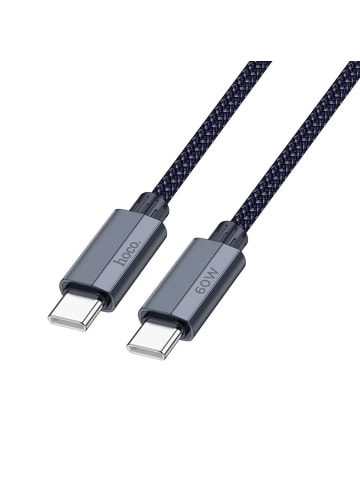 HOCO Schnellladekabel USB-C 60W 1,2m in Dunkelblau