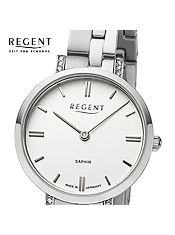 Regent Armbanduhr Regent Metallarmband silber klein (ca. 28mm)