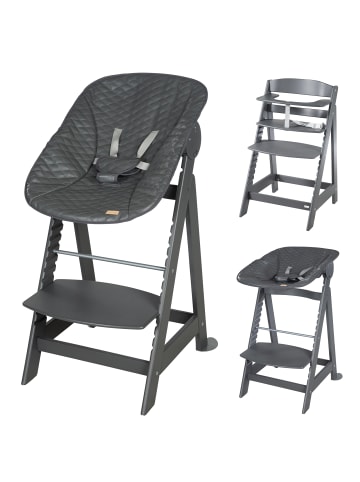 roba Treppenhochstuhl 'Born Up' Set 2in1 - Hochstuhl mit Liegefunktion - ab Geburt