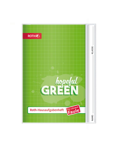 ROTH Hausaufgabenheft Unicolor für clevere Faule, Splash Green in Grün