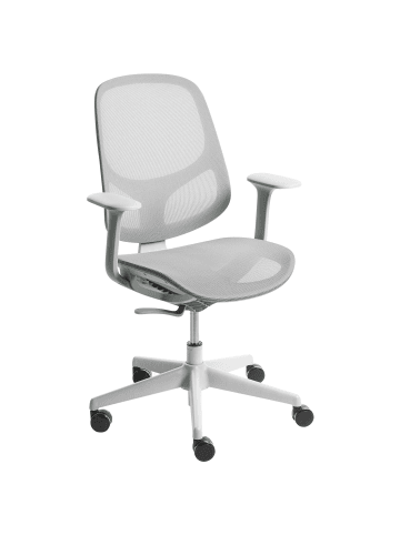 Beliani Bürostuhl AERI in Grau/Schwarz - (W) 60 x (H) 93 x (L) 60 cm