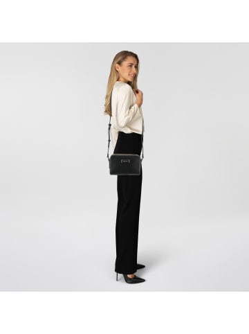Lacoste LG Lacoste Casual Umhängetasche S Leder 20.5 cm noir