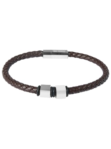Adeliás Unisex Armband – Lederarmband aus Leder 21,5 cm in braun