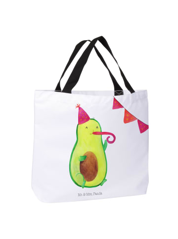Mr. & Mrs. Panda Shopper Damen Avocado Party ohne Spruch in Weiß