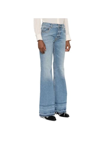 Blau Baumwolle Bootcut Jeans
