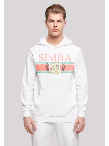 F4NT4STIC Basic Hoodie Disney König der Löwen Simba Stripes in weiß