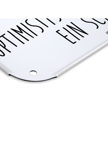 Mr. & Mrs. Panda tafel Sternzeichen Schütze mit Spruch in Weiß