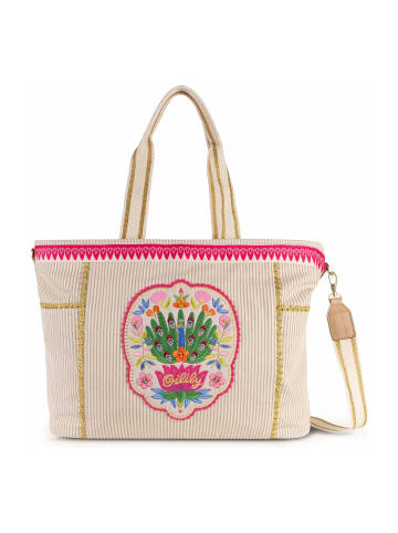 Oilily Pankti Shopper Tasche 42 cm peach beige