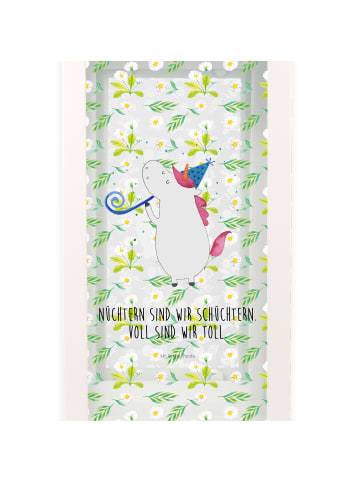 Mr. & Mrs. Panda Laterne Einhorn Party mit Spruch in Transparent