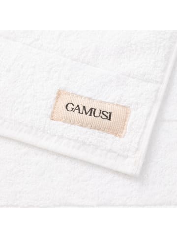 GAMUSI Handtuchset "Terry" in Weiß - Blau