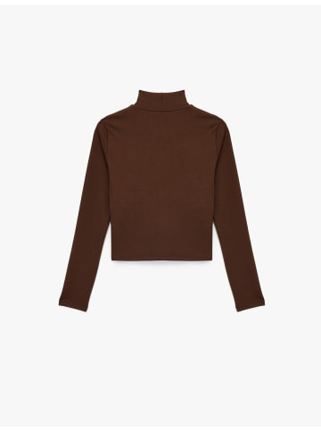 KOTON TSHIRT LS in Braun