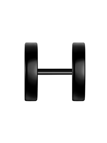 True Rebels Ohrringe aus Edelstahl in schwarz