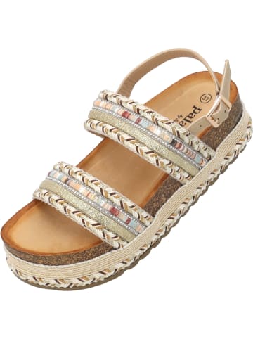 Palado Plateau-Sandaletten Aifate by Sila Sahin in Gold