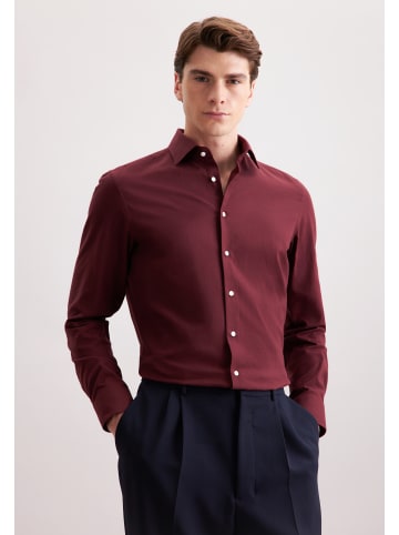 Seidensticker Flanellhemd Slim in Rot