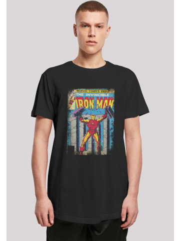 F4NT4STIC Long Cut T-Shirt Marvel Iron Man Cover in schwarz