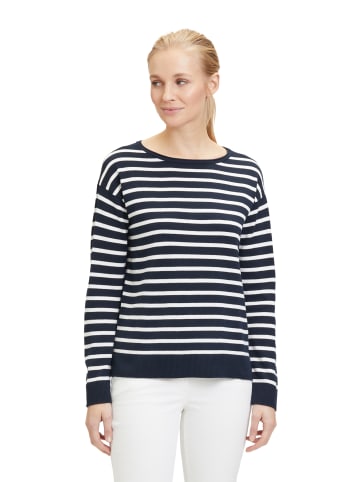 Betty Barclay Basic-Strickpullover mit Ringel in Patch Dark Blue/Cream