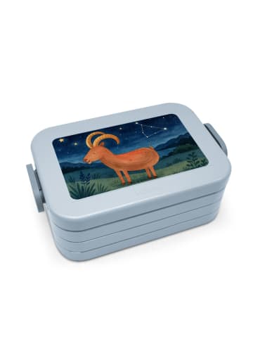 Mr. & Mrs. Panda Bentobox Sternzeichen Steinbock Design ohne Spruch in Blau Pastell