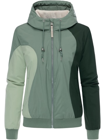 ragwear Bomberjacke Oggie Block Warm YOUMODO in Dusty Green