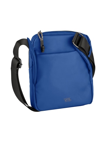 Camel Active EXPLORE Cross Bag aus recyceltem Nylon in Blau