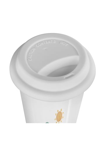 Mr. & Mrs. Panda Thermobecher To Go Kaktus Sonne mit Spruch in Weiß