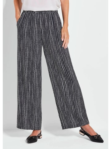 GOLDNER Kurzgröße: Elegante VERA mit Schlupfbund in schwarz / weiß / gemustert