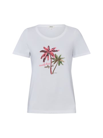 s.Oliver T-Shirt in weiß