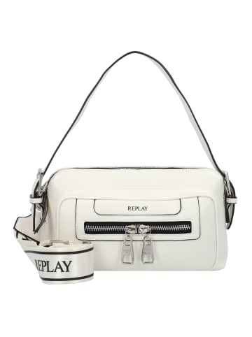 Replay Schultertasche 28 cm in dirty white