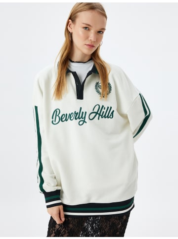 KOTON Sweatshirt in Ekru