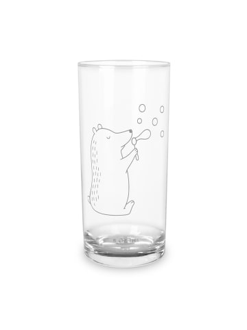 Mr. & Mrs. Panda Blümchentailglas Bär Seifenblasen ohne Spruch in Transparent
