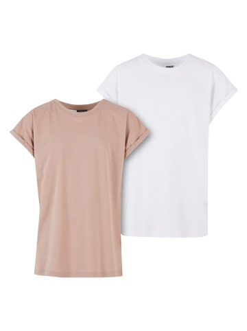 Urban Classics T-Shirts in white/duskrose