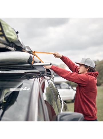 relaxdays 4 x Spanngurte in Orange - 5 m