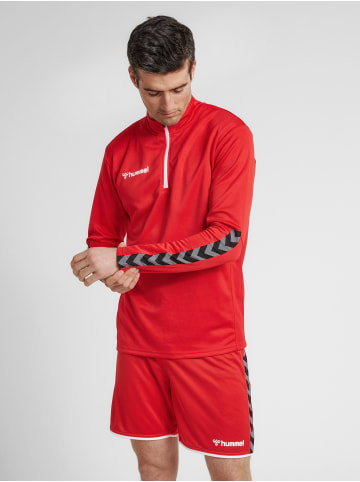 Hummel Halbreißverschluss Sweatshirt Hmlauthentic Herren in TRUE RED