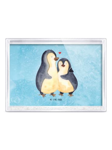 Mr. & Mrs. Panda Acryl-Aufsteller Pinguin umarmen ohne Spruch in Eisblau