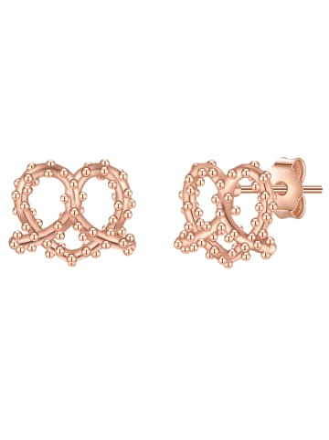 Glanzstücke München Ohrringe Herz-Breze aus Sterling Silber in roségold