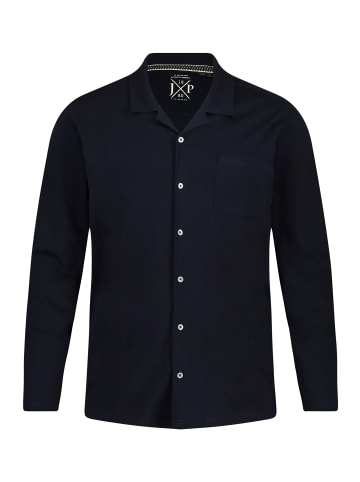 JP1880 Langer Schlafanzug in navy blau