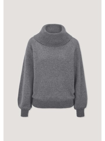 Hessnatur Hessnatur Strick-Pullover Relaxed BETTER RECYCLING aus Kaschmir in grau