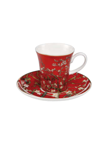 Goebel Espressotasse " Vincent van Gogh - Mandelbaum rot " in Rot
